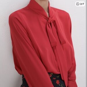 Zara Red Blouse